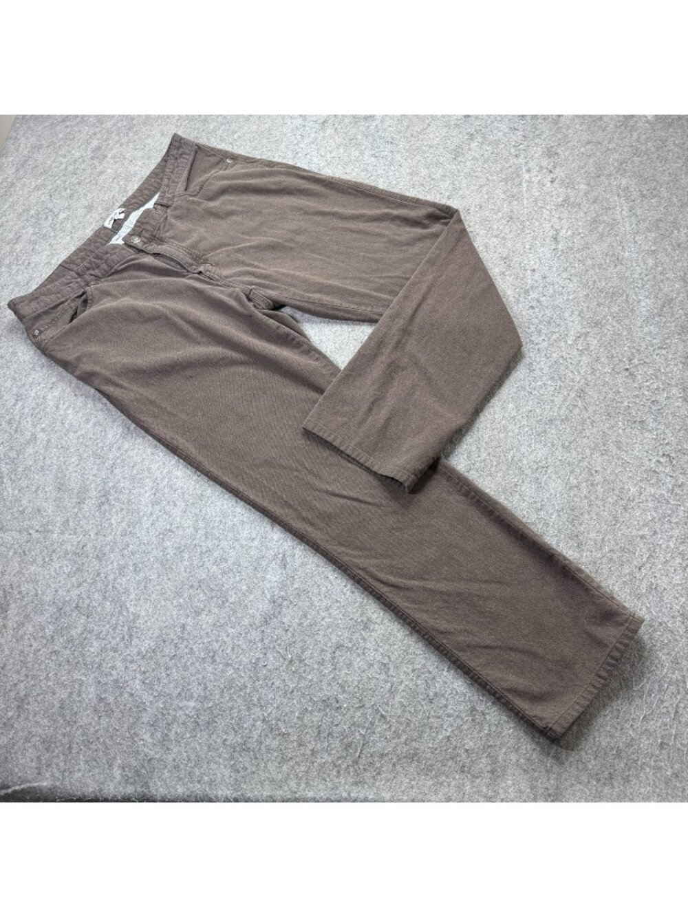 Peter Millar Flannel 5-Pocket Pants Men 36* x 29 Brown Tapered *SEE SIZING NOTE*